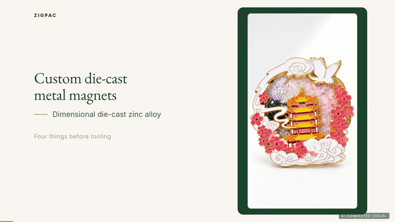 مغناطيسات ثلاجة معدنية مخصصة من سبيكة الزنك المصبوب بالقالب: دليل بالفيديو