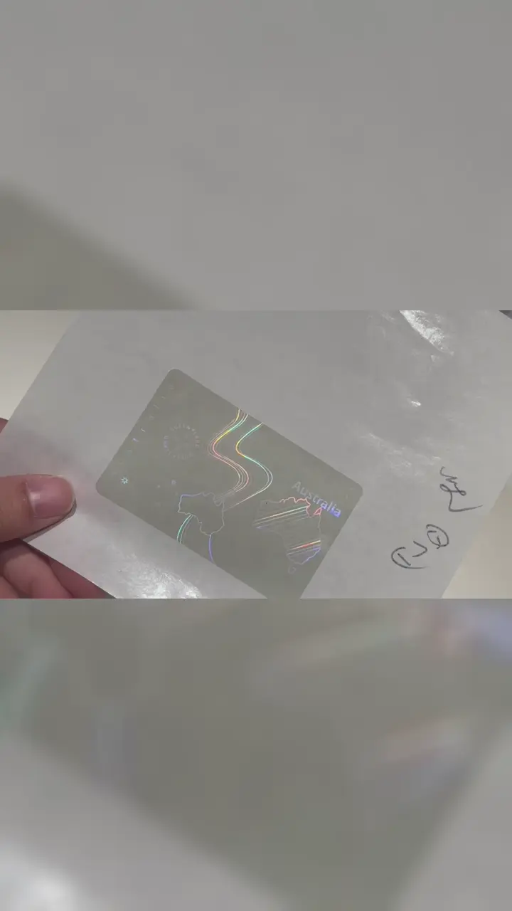 طبقة هولوغرام مخصصة لبطاقات الهوية | فيلم أمني لحماية المستندات: فيديو قصير